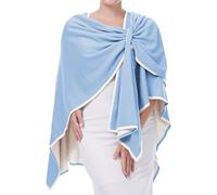 DiaryLook Kaschmir-Feeling gestrickter Poncho Damen Elegant,Leichter Wickel Schal Cardigan für, Im Frühling Geschenk für Frauen, Langer Cape Damen Poncho für Frauen, Creme