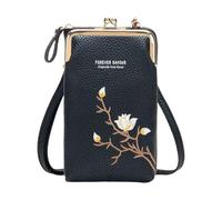 Dichte, vertikale Handy-Umhängetasche, Griffverschluss, PU-Leder, multifunktionaler Planer mit modifizierbarem Gürtel, Handy, große Kapazität, Schultertaschen, Geldbörse, Geldbörse, mit Kuss, Dating