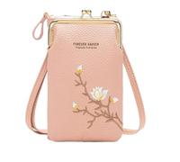 Dichte, vertikale Handy-Umhängetasche, Griffverschluss, PU-Leder, multifunktionaler Planer mit modifizierbarem Gürtel, Handy, große Kapazität, Schultertaschen, Geldbörse, Geldbörse mit Kuss, Dating