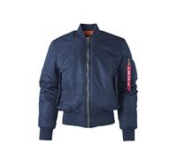 Dicke Winter Bomberjacke Herren Damen Outdoor Bombermantel Blau M