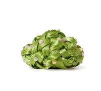 Dicke Wolle, Diameter 2cm Chunky Wool, Grob Gestrickte Kuscheldecke, Roving Garn Zum Handstricken Häkeln, Grobstrick Weiches Wollgarn Haustier Bett Sofa (grünes Gras)