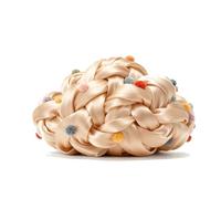 Dicke Wolle, Diameter 2cm Chunky Wool, Grob Gestrickte Kuscheldecke, Roving Garn Zum Handstricken Häkeln, Grobstrick Weiches Wollgarn Haustier Bett Sofa (Beige)