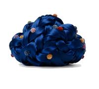 Dicke Wolle, Diameter 2cm Chunky Wool, Grob Gestrickte Kuscheldecke, Roving Garn Zum Handstricken Häkeln, Grobstrick Weiches Wollgarn Haustier Bett Sofa (Dunkelblau)