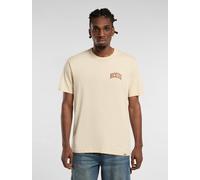 Dickies - Aitkin chest logo leichtes T-shirt, Herren, Beige, Größe: 2XL