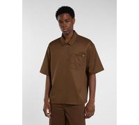 Dickies - Cadiz Kurzarmhemd mit 1/4 reißverschluss, Herren, Braun, Größe: OS