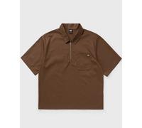 Dickies - Cadiz Kurzarmhemd mit 1/4 reißverschluss, Herren, Braun, Größe: L