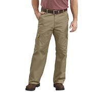 Dickies Herren Cargo-Arbeitshose mit lockerer Passform, Khaki, 33W / 32L
