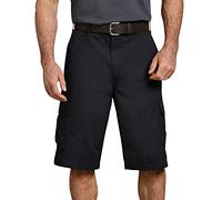 Dickies Herren-Cargo-Shorts, 33 cm, lockere Passform, Twill, Schwarz, 46