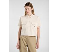 Dickies - Cropped kurzarm-Arbeitshemd, Damen, Beige, Größe: L