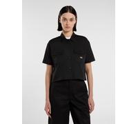 Dickies - Cropped kurzarm-Arbeitshemd, Damen, Schwarz, Größe: XS