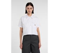 Dickies - Cropped kurzarm-Arbeitshemd, Damen, Weiß, Größe: S