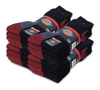 Dickies® CUSHIONED CREW Work Socks Herren Arbeitssocken Business Socken Strümpfe Größe 39-50 (39-42, 20 Paar Schwarz)