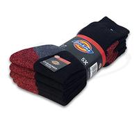Dickies® CUSHIONED CREW Work Socks Herren Arbeitssocken Business Socken Strümpfe Größe 39-50 (41-45, 5 Paar Schwarz)