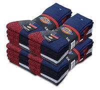 Dickies® CUSHIONED CREW Work Socks Herren Arbeitssocken Business Socken Strümpfe Größe 39-50 (41-45, 20 Paar Farbmix)