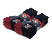Dickies® CUSHIONED CREW Work Socks Herren Arbeitssocken Business Socken Strümpfe Größe 39-50 (41-45, 10 Paar Schwarz)