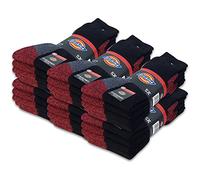 Dickies® CUSHIONED CREW Work Socks Herren Arbeitssocken Business Socken Strümpfe Größe 39-50 (46-50, 30 Paar Schwarz)