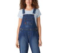 Dickies Damen Denim Boyfriend Bib Lätzchen-Overall, Retro Stonewash, Large