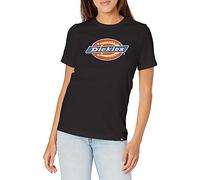 Dickies, Damen, Dickies T-Shirt mit dreifarbigem Logo, schwer, für Damen, Schwarz, XXL