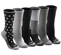 Dickies Damen Dri-tech Fashion Moisture Control Crew, Erhältlich in S-XL (5, 6, 12 Socken, Black Dot Sortiert (6 Paar), Medium (6er Pack)