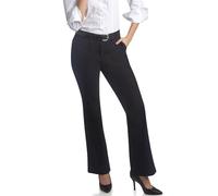 Dickies Damen Flat Front Stretch Twill Pant Slim Fit Bootcut Khakis, schwarz, 44