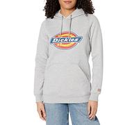 Dickies Damen Heavyweight Logo Fleece Pullover Fleecepullover, Grau meliert, Medium