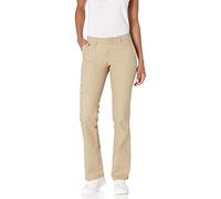 Dickies Damen Khakis Flat Front Stretch Twill Pant Slim Fit Bootcut | Mittelhohe Taille, schmaler Sitz und Oberschenkel, konturierter Bund mit Anti-Lücken, zwei Leistentaschen hinten