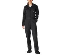 Dickies Damen Langarm-Overall aus Baumwoll-Twill Arbeitsoverall, Schwarz, Medium