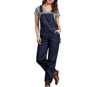 Dickies, Damen, Latzhose im legeren Stil mit geradem Bein, DUNKEL INDIGO, M