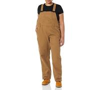 Dickies Damen Latzhose Latz-Shortalls Gerades Bein Lockere Passform Gespülte braune Ente 18 Plus