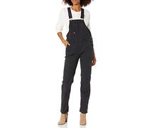 Dickies Damen Latzhose mit Zwei Vorderseiten Overalls, Schwarz Abgespült, XX-Large