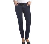 Dickies Damen Mittelhohe Hose, Skinny Stretch Twill Khakihose, Rinsed Dark NAV, 36