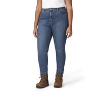 Dickies Damen Perfect Shape Denim Skinny Stretch Übergröße Jeans, Stonewashed, Indigoblau, 52