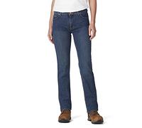 Dickies Damen Perfect Shape Denim gerader Stretch Jeans, Stonewashed, Indigoblau, 44