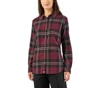 Dickies Damen Plaid Flanell Langarm Shirt, Feige, Mittel