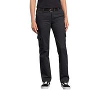 Dickies Damen Stretch-Cargohose mit Geradem Bein, Lockere Passform, P Arbeitshose, schwarz, 46