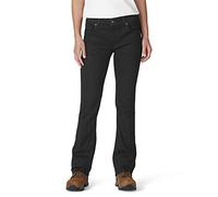 Dickies Damenhose mit Flacher Vorderseite, Stretch-Baumwoll-Mischgewebe, Schwarz abgespült, 42