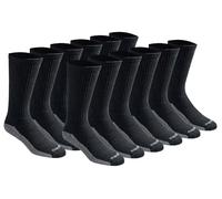 Dickies Dri-Tech Essential Moisture Control Crew-Socken für Herren, erhältlich in Größen M-XXL (6, 12 Paar), Medium