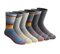 Dickies Dri-Tech Essential Moisture Control Crew Socken für Herren, Multipack, Blaues Sortiment (6 Paar), Large