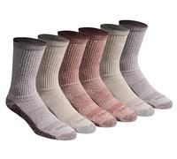 Dickies Dri-Tech Essential Moisture Control Crew Socken für Herren, Multipack, Natural Twist Sortiment (6 Paar), Large