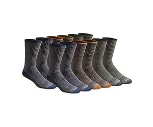 Dickies Dri-Tech Legacy Feuchtigkeitsregulierende Crew-Socken für Herren, Multipack, melierte Farben (6 Paar), Größe L, Melierte Farben (6 Paar), Large