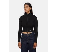 Dickies - East Helena gerippter Pullover mit reißverschluss, Damen, Schwarz, Größe: M