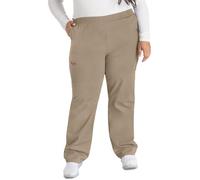 Dickies EDS Signature 86106 Damen-Schlupfhose, natürliche Leibhöhe, konisches Bein, zum Überziehen, Dunkles Khaki, S