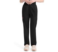 Dickies EDS Signature 86106 Schlupfkasack für Damen, elastische Taille, Cargohose zum Hineinschlüpfen aus weichem, gebürstetem Popeline, 86106, Schwarz, X-Small Zierlich
