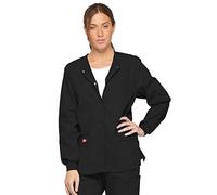 Dickies EDS Signature Damen Jacke zum Aufwärmen mit Druckknöpfen, 86306, Schwarz, Klein