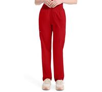 Dickies EDS Signature Damen-Schlupfhose, natürliche Leibhöhe, konisches Bein, 86106, Rot/Ausflug, einfarbig (Getaway Solids), Large Zierlich