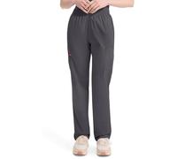 Dickies EDS Signature Scrubs für Damen, elastische Taille, Cargohose für Damen aus weichem, gebürstetem Popeline 86106, Zinn, Small Zierlich