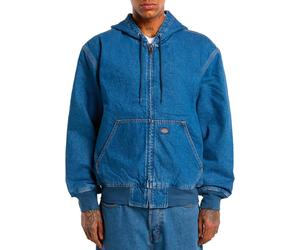 Dickies - Gesteppte Denim-Jacke - Herren - Lined Denim Hooded Bomber Classic Blue - Lined Denim Hooded Bomber Classic Blue für Herren aus Blau L