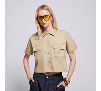 DICKIES HEMD WORK SHIRT CROPPED SS W US:L Braun