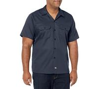 Dickies Herren Arbeitshemd Flex Kurzarm Slim Fit-P Hemd mit Button-Down-Kragen, Charcoal V1, L