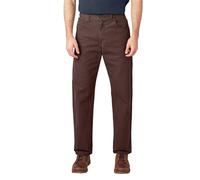 Dickies Herren Carpenter, Entspannte Passform, Gerades Bein, Ente Jeans, Rinsed Chocolate Brown V1, 38W / 34L